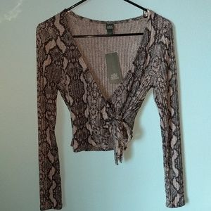 Snake Print Top